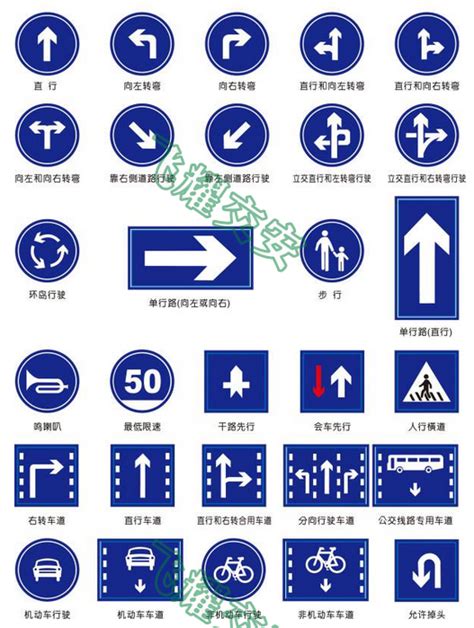 常见的交通标志图片及含义解释