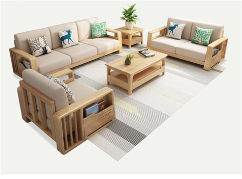 奢恩现代简约美式家具组合套装布艺沙发客厅新款轻奢网红彩色沙发-美间设计