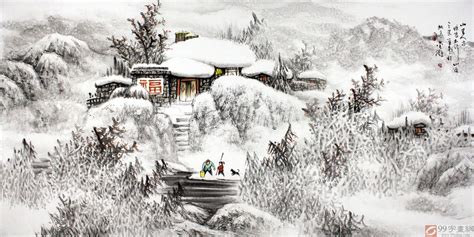 写意乡村水墨画,乡村人家水墨画,画春天图片大全大图_大山谷图库