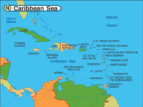 Significance of the Caribbean map – Caribbean Blog