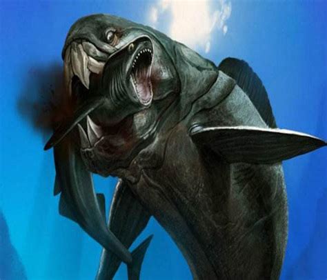 远古十大海生怪兽，"邓氏鱼"一口能把鲨鱼咬成两截！_动物