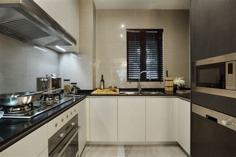 现代简约四居室厨房灶台装修图片-房天下装修效果图