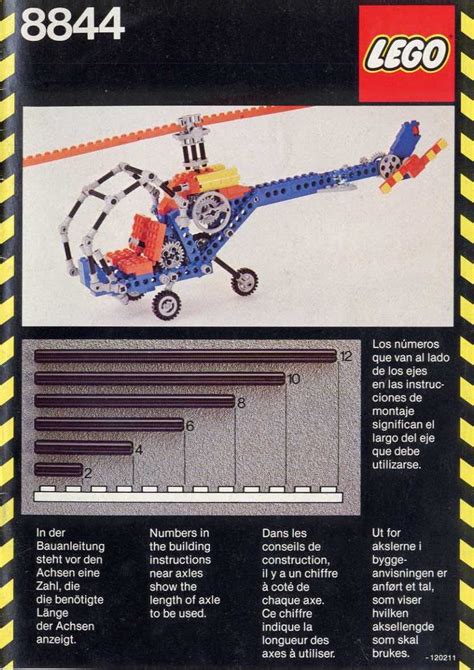 Lego Technic 8844 Helicopter Manual only (A) - loose 1981 on eBid ...