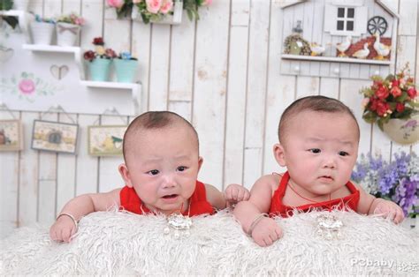 刚出生的双胞胎婴儿高清摄影大图-千库网