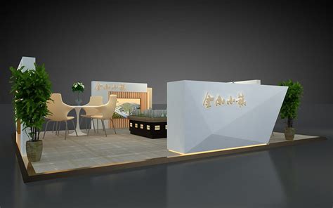金山小镇房地产展位展示展览设计3D效果图_3D设计师NG男-站酷ZCOOL