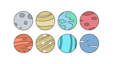 8大星球球简笔画 各种星球简笔画视频 | 抖兔教育