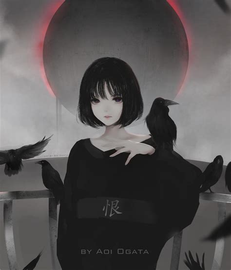 乌鸦女头像图片
