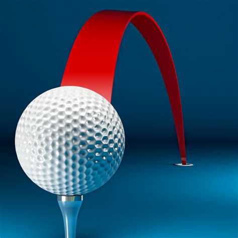 创意立体高尔夫球高清图片下载-找素材