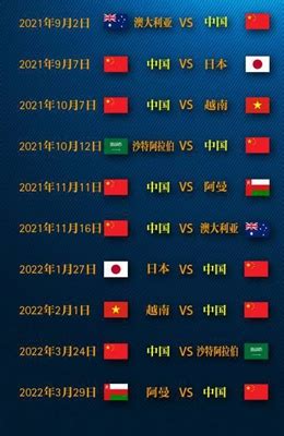 国足世预赛12强赛赛程时间-中国世预赛赛程2021赛程表-腾蛇体育