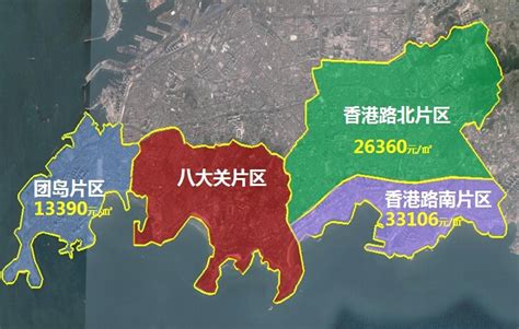 2015年一季度青岛各区域板块均值地图_房产资讯-青岛房天下