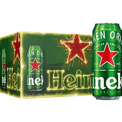 Heineken/喜力星银500ml*12罐啤酒整箱_热品库_性价比 省钱购