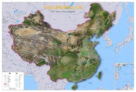 全国卫星地图图片