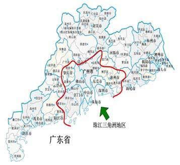珠三角地图图片
