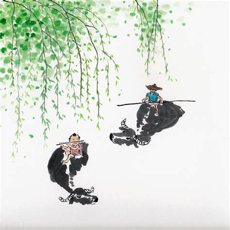 中国风动画古诗《所见》，牧童骑黄牛，歌声振林樾|动漫|动画片|中国风动画 - 原创作品 - 站酷 (ZCOOL)