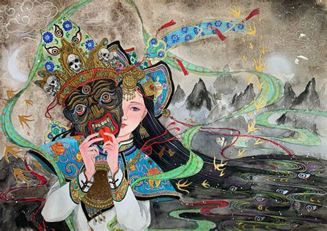女财神藏地女神扎基拉姆图片