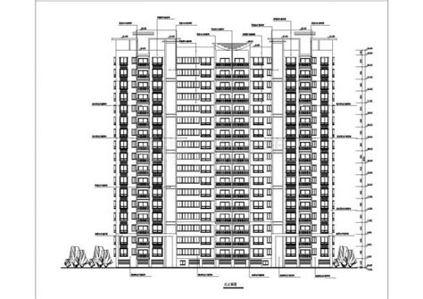 某住宅小区十七层住宅楼建筑设计图纸_住宅小区_土木在线