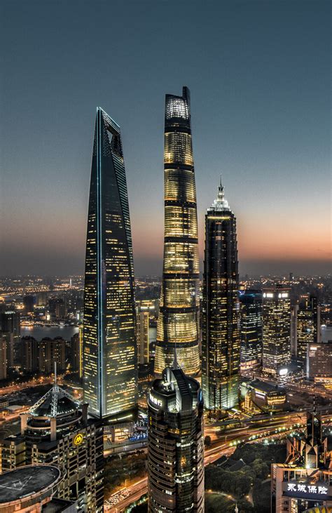 上海三件套建筑,上海高楼三件套,上海地标建筑三个俗称_大山谷图库