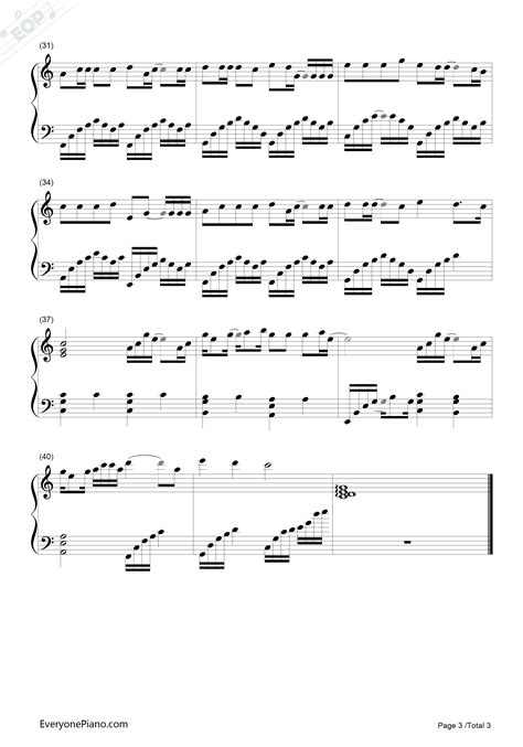 梦醒时分五线谱预览3-钢琴谱文件（五线谱、双手简谱、数字谱、Midi、PDF）免费下载