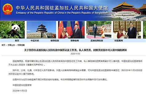 中国多个驻外使馆：暂停持有效中国签证、居留许可的人员入境中国