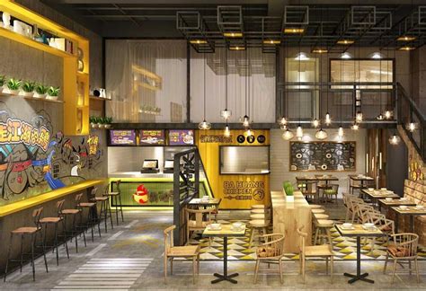 肯德基炸鸡汉堡店炸鸡小吃店设计#餐厅设计#汉堡店设计|空间|家装设计|名凯成装饰设计 - 原创作品 - 站酷 (ZCOOL)