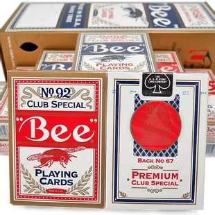 Bee 美国原装小蜜蜂扑克牌No.92单幅蓝色装-京东优选-爱奇艺商城