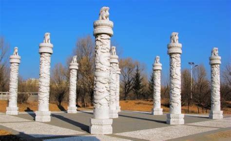 园林景观、九龙柱、单龙柱、双龙柱、大型景观文化柱大型盘龙柱等 - 杰源石业 - 九正建材网