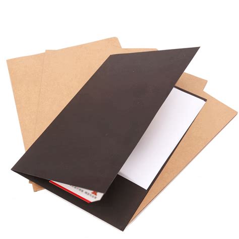 50个牛皮纸文件夹对折环保A4单插袋文件套纸质档案文件夹-阿里巴巴