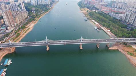 4K航拍湖南株洲天元大桥城市视频模板下载 - 觅知网