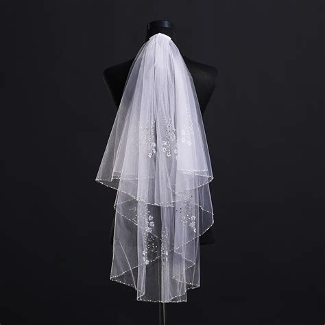 头纱厂家 婚纱配件新娘婚礼头饰结婚3米白色蕾丝花边长头纱 批发-阿里巴巴