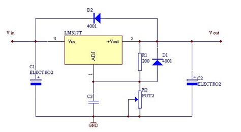 lm317可调稳压电源板怎么连？