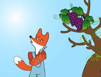狐狸与葡萄|插画|儿童插画|空溢心 - 原创作品 - 站酷 (ZCOOL)