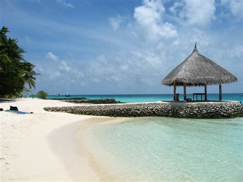 马尔代夫图片-景色优美的马尔代夫的海滩素材-高清图片-摄影照片-寻图免费打包下载