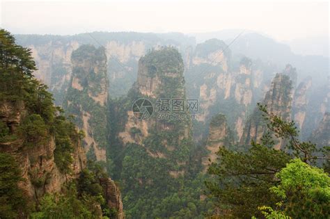 张家界山峰蓝天摄影图片图片-包图网