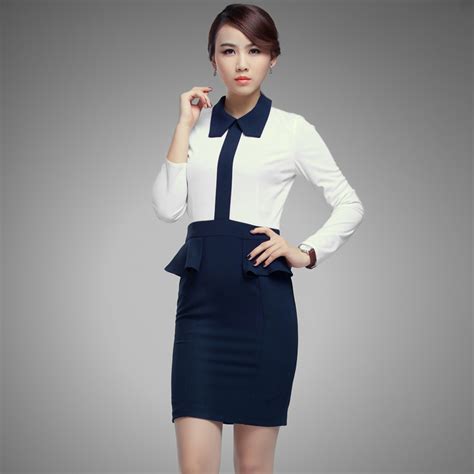 展现职场魅力的时尚职业装制服图片_中国制服设计网