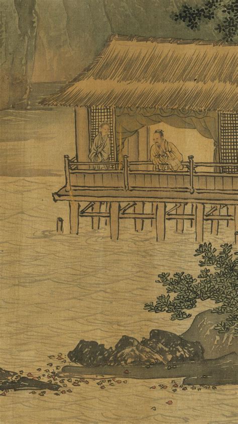 溪山渔隐图图片