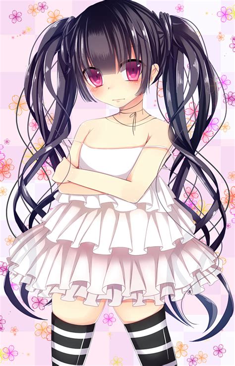 大胸双马尾辫大眼二次元动漫美女