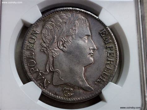 钱币天堂 -- 钱币天堂--钱币商城--rocky11钱币小店--查看法国1813年"A"拿破仑5法郎-NGC-MS63 详细资料
