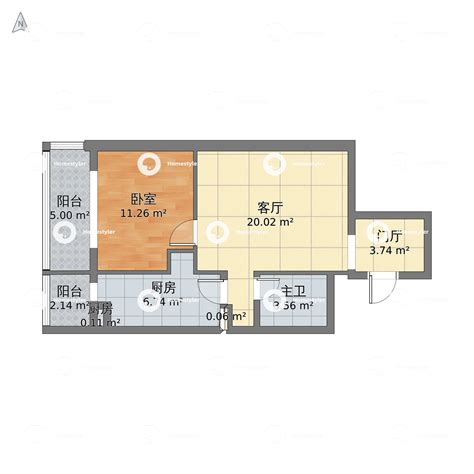 一室一厅一卫户型图2019-房天下家居装修网