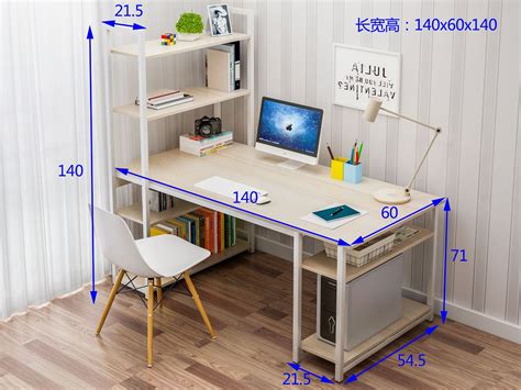 电脑桌台式简约家用学生单人学习桌简易小型书桌书架组合一体桌子-阿里巴巴