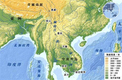 世界主要河流－湄公河_世界地图_初高中地理网