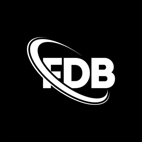 logotipo de la fdb. carta fdb. diseño del logotipo de la letra fdb. logotipo de iniciales fdb ...