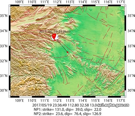 2017年5月19日河南唐河ML3.8地震震源信息_河南省地震局