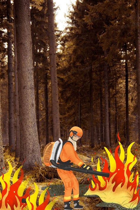森林火灾救火预防公益背景背景图片素材免费下载_熊猫办公