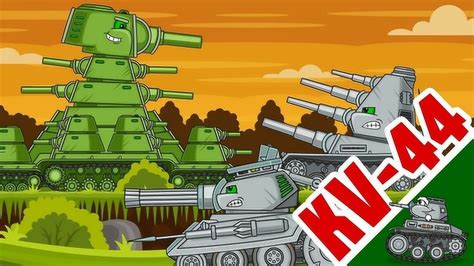 坦克世界动画：KV-44机器人大战利维坦机器人