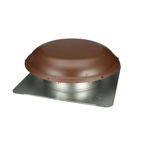Air Vent Brown Galvanized Steel Round Roof Louver in the Roof Louvers ...