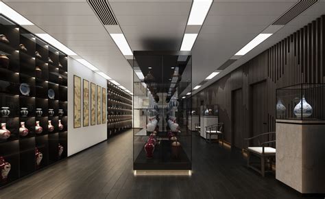 文化艺术品交易公司室内设计 - 办公空间 - 五色土（西安）空间设计有限公司设计作品案例