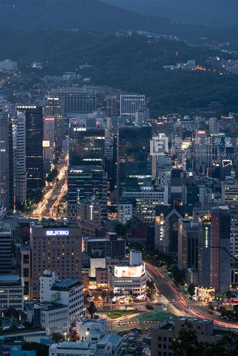 韩国首尔街道夜景高清图片下载-正版图片501149295-摄图网