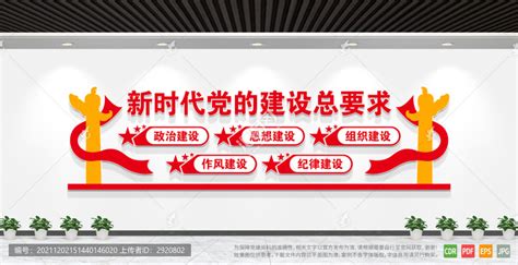 党建四个伟大宣传海报设计图片_海报_编号11586219_红动中国