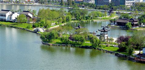 在家看天下·每日一景丨涟水五岛湖：城在水中 水在城中_中国江苏网