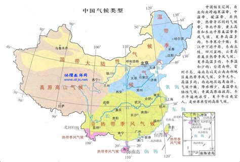 中国气候类型图-简介_中国地图_初高中地理网